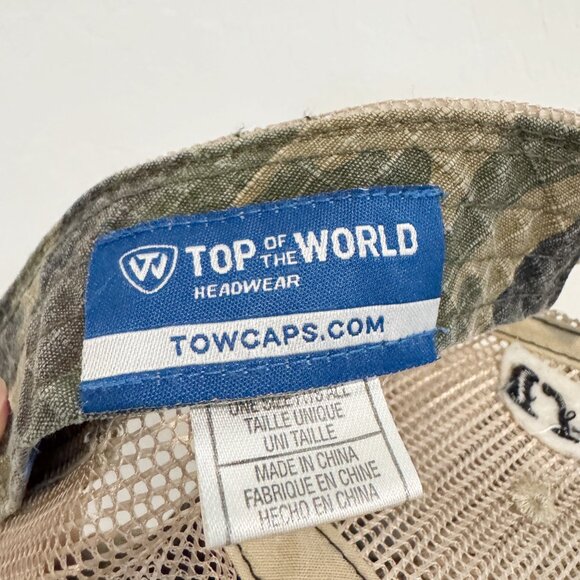 Utah Utes Camo Mesh Back Athletic Football Hat Sports Cap Outdoor Green One Size - Picture 5 of 7